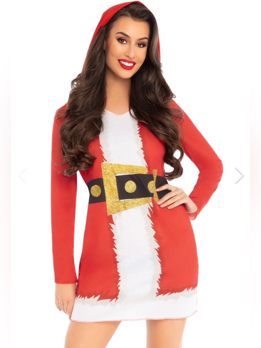 Leg Avenue Santa T-Shirt Dress Women’s Costume - Brand New